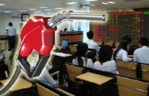 Chứng khoán “hậu” tăng giá xăng: Chờ chính sách tiền tệ 