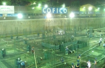 COFICO: Đổ bê tông hầm Saigon Airport Plaza 