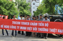 Dự án chậm tiến độ, khách hàng vây trụ sở đòi tiền