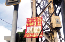 Khi bất động sản “leo” cột điện