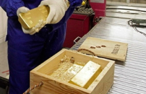 Giá vàng giảm do hoạt động chốt lời của nhà đầu tư