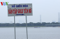 Sẽ cưỡng chế tháo dỡ sân tập golf không phép ở hồ điều hòa Yên Sở