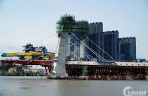 Cây cầu hơn 3000 tỉ nối quận 1 với khu đô thị Thủ Thiêm sẽ thông xe vào cuối năm 2020