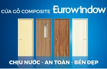 Đẹp và chịu nước với cửa gỗ Composite Eurowindow