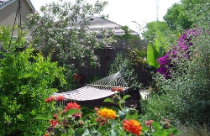 Góc thư giãn lý tưởng ngoài vườn 