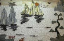 Nghệ thuật tranh đá trên tường