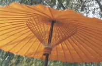 Góc vườn yên bình với đồ trang trí bằng tre 