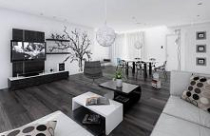 Nội thất đen và trắng ấn tượng 