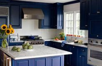 Tham quan căn bếp màu xanh Cobal 