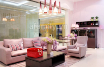 Phòng khách màu pastel