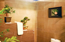 Phong thủy phòng tắm ở trung tâm tòa nhà