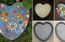 Làm đẹp sân vườn với những khối bê tông nhỏ