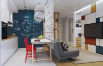Căn hộ 50m2 cho gia đình nhỏ