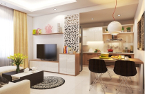 Một chút ấm cúng cho căn hộ tầng cao