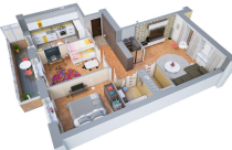 Những mẫu căn hộ 2 phòng ngủ đáng mơ ước