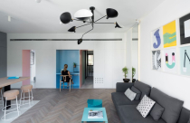 Làm mới căn hộ nhỏ bằng màu sắc và nội thất