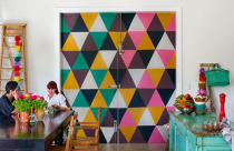 Trang trí tường 2016: Họa tiết hình học lên ngôi