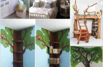 Trang trí phòng bé siêu dễ thương lấy cảm hứng từ cây xanh