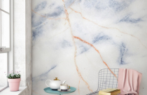 Tường nhà “sang chảnh” với đá cẩm thạch