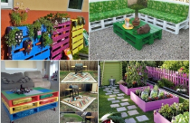 Trang trí nhà bằng những thanh pallet màu sắc