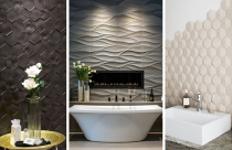 Xu hướng sử dụng gạch ốp tường 3D trong phòng tắm