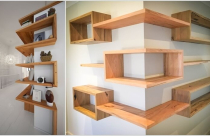 Thiết kế lưu trữ thông minh nơi góc tường