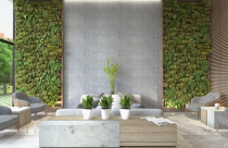 Nét duyên từ trang trí tường bê tông