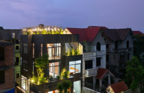 Nhà phố ấn tượng nhìn đâu cũng thấy mảng xanh