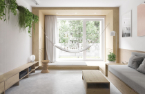 Không gian sống tinh tế, yên bình với bảng màu đơn giản