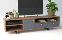 Mẫu kệ tivi gỗ trang trí phòng khách đẹp