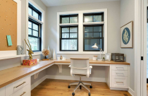 Phòng làm việc trong không gian nhà hiện đại