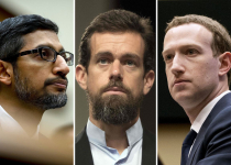 CEO Facebook, Google và Twitter điều trần tối nay