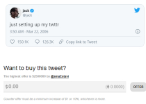 Jack Dorsey, Elon Musk và những dòng tweet đem bán đấu giá thời 4.0