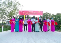 Khánh thành cầu trường Tiểu học và THCS Bình Đức (Bến Lức) do Tập đoàn Thắng Lợi tài trợ