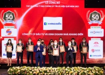 Khang Điền được vinh danh Top 50 công ty đại chúng uy tín và hiệu quả