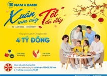 Cùng Nam A Bank mừng “Xuân sum vầy – Tết đủ đầy” với cơ hội trúng thưởng lên đến 4 tỷ đồng