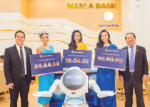 Top 3 Hoa hậu Hoàn vũ Việt Nam trải nghiệm dịch vụ tài chính hiện đại tại Nam A Bank