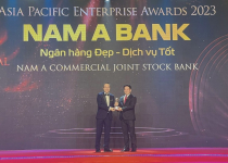 Nam A Bank nhận giải thưởng Thương hiệu truyền cảm hứng châu Á 2023