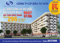 Ngày 01/06/2013: Mở bán căn hộ chính sách Vĩnh Điềm Trung Nha Trang