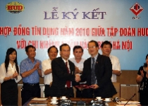 Tập đoàn HUD ký hợp đồng tín dụng năm 2010 với Chi nhánh ngân hàng BIDV Hà Nội 