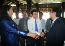 Ông Trương Tấn Sang thăm dự án Happyland VN 