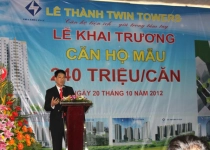 Khai trương nhà mẫu Lê Thành Twin Towers