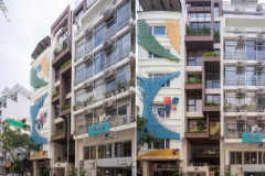 Nhà 9 tầng Hà Nội phân tách công năng: căn hộ dịch vụ và penthouse riêng biệt