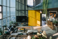 Cải tạo căn hộ thông tầng Hà Nội: Giải pháp Industrial thuần hóa sức nóng hướng Tây