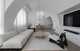 Cải tạo căn hộ duplex như hang động mặt trăng view sông Sài Gòn