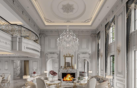 Khám phá không gian biệt thự hơn 300m2 với phong cách tân cổ điển sang trọng