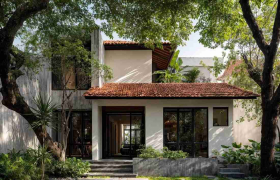 Nhà chữ L Tây Ninh: Mặt ngoài bê tông bên trong kiên cố, bên trong khoảng rỗng đôi ôm trọn thiên nhiên