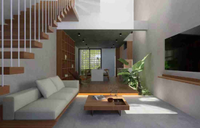 Xây nhà phố Đà Nẵng: Giải pháp kiến trúc cho gia đình hai thế hệ trong hẻm nhỏ