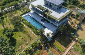 Biệt thự ngoại ô Hà Nội: Cấu trúc nguyên bản hòa nhịp sống bền vững giữa thiên nhiên