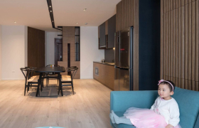 Căn hộ Hà Nội: Cuộc hoán đổi vị trí bếp để giải cứu không gian lối vào